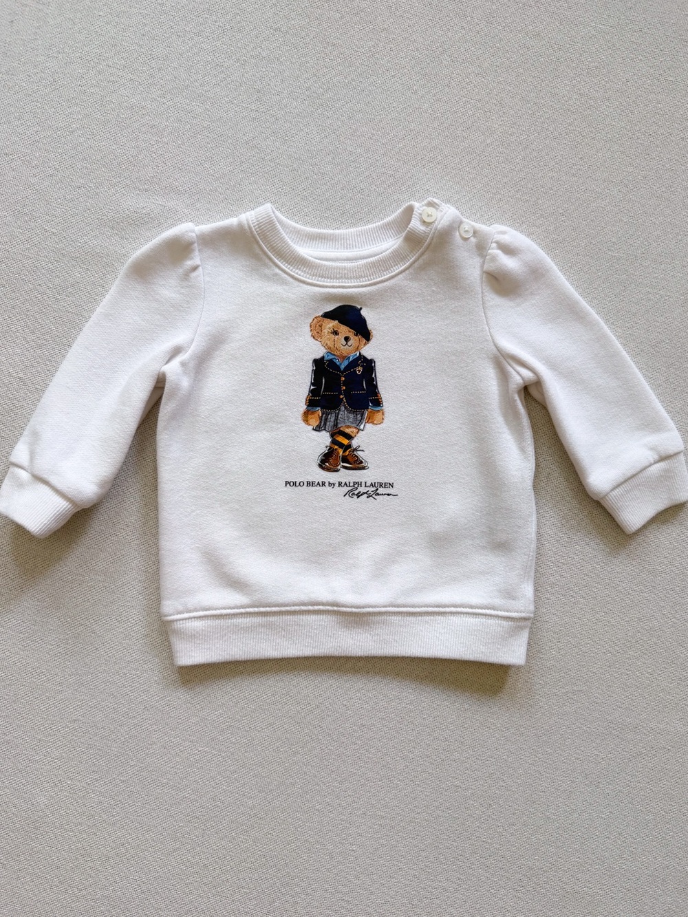 Ralph Lauren Polo Bear Fleece Sweatshirt Baby Girl